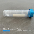 Transporte de tubo de plástico 50 ml de laboratorio Use FDA